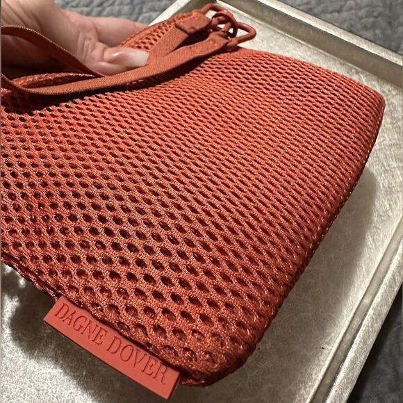 Dagne Dover Parker Air Mesh Pouch in Sienna - Compact & Lightweight - Picture 6 of 17